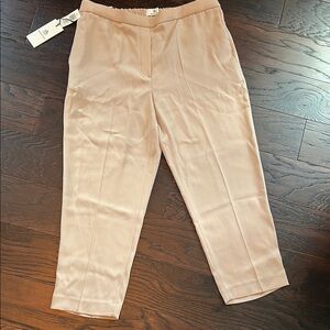 Aritzia Babaton Conan Crop Pants in Beige Size 12